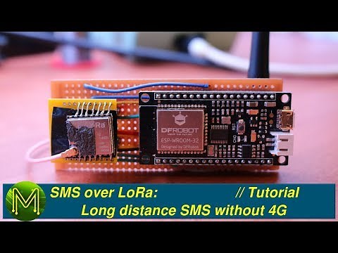 #186 SMS over LoRa: Long distance SMS without 4G // Project