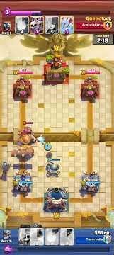 automic reaction of Skeletons 😲😆😆# clash royale #2.6 hog cycle # evo skeletons