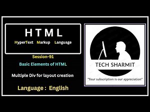 Div Element of HTML: Using Multiple Divs for Creating Layouts in HTML (Session-91)