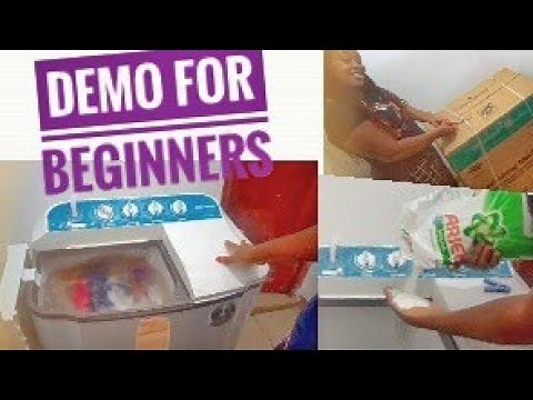 How to setup and use washing machine for beginner || Wash with me || Semi automatic Hisense 7.2kkg
