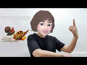 American Sign Language (ASL) Lesson: Thanksgiving Day