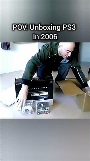 POV: Unboxing PS3 In 2006 #playstation #nostalgiaplaystation #playstationgamer