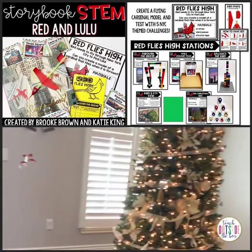 1.2K views | Red and Lulu Storybook STEM for 1st-3rd Grade is here! ❤️This beautiful and touching read aloud is the perfect springboard for a series of STEM challenges about flight! ✈️Students construct a simple flying bird model and test it with 5 NYC themed challenge stations! Katie and I are so proud of this unit and hope you love it as much as we do! ❤️25% off till Tuesday!!!! | Teach Outside the Box | Facebook