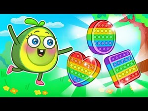 🌈 POP IT POP SONG!💖💛💚💙 || VocaVoca Kids Songs🥑 And Nursery Rhymes