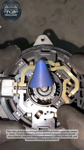 Starter Motor Brush Holder Repair & Internal Inspection | Auto Electrical Service#mechanic #shorts