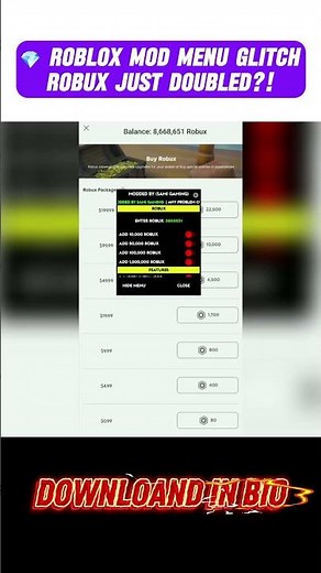 🤖 Roblox Cheat Tool UNLOCKED – Free Robux Menu! #jayiuz #viral #shorts #fypシ