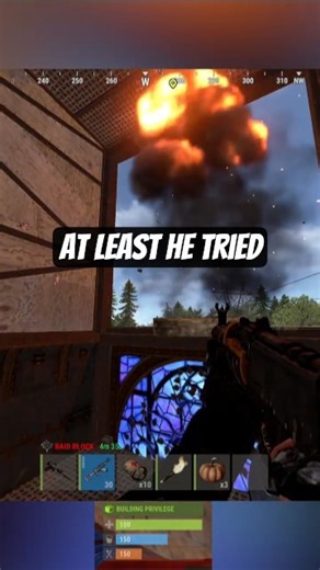 He tried to raid #shorts #rust #rustshorts