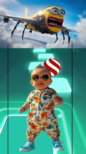 Sonic Exe 🆚 Minnion Airplane Tiles Hop Edm Rush.