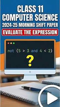 Python Expression Evaluation | Class 11th CS Previous year paper #shorts #csrevisionclass