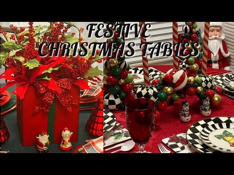 New Festive Christmas Tablescape Ideas | Holiday Tablescape Marathon #diy #homedecor 