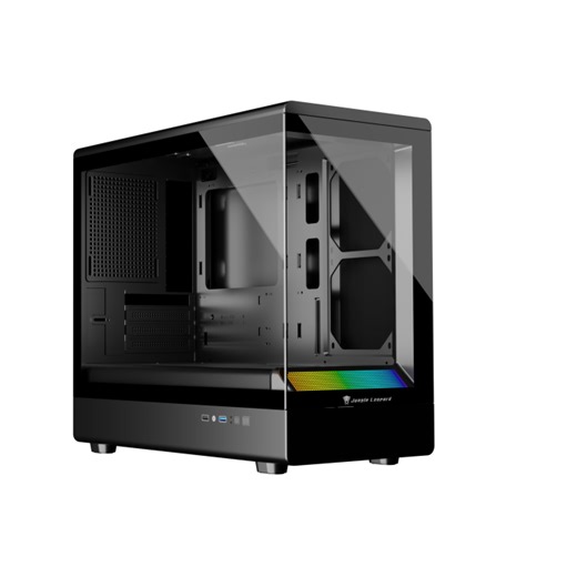 Jungle Leopard Popular Mid Tower Computer Gaming Case for MATX Snap-fit Design with Tempered Glass No Fan CPU Casing