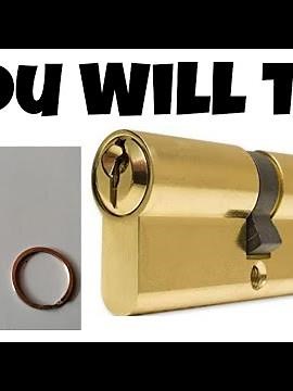 How to open lock Cylinder without key?