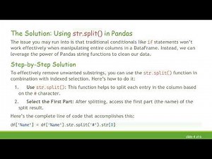 How to Use Pandas to Remove Substrings from Strings in a DataFrame