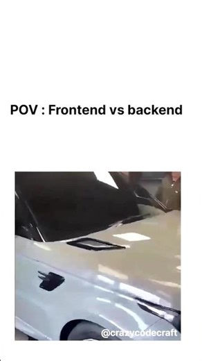 Frontend vs backend 😂😂💻 #coding