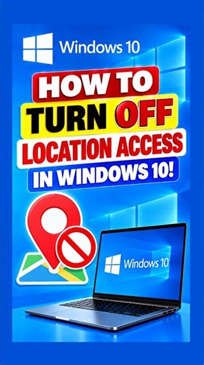 How to Turn OFF Location Access in Windows 10! #Shorts #windows11