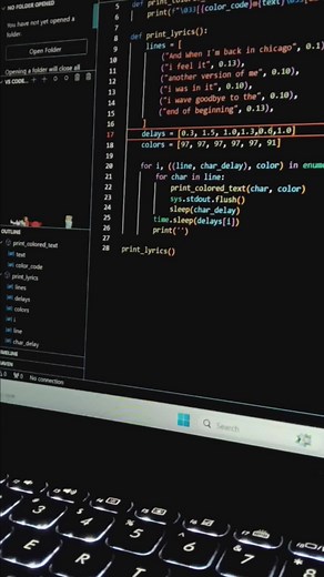 Python Coding: How to Write Lyrics in Visual Studio Code