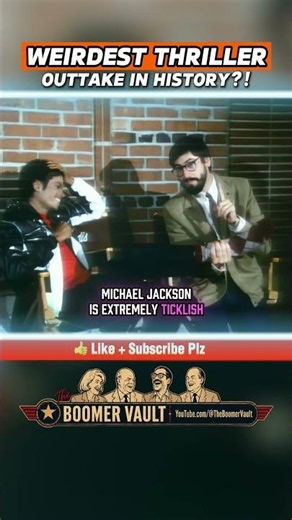 Michael Jackson's Feet TICKLED by John Landis in Rare Thriller Behind-the-Scenes Outtake! #Shorts