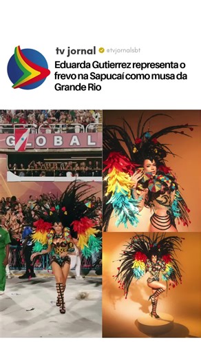 Nesta terça-feira (17), a Acadêmicos do Grande Rio levou para a Avenida o enredo “A Nação do Mangue”, uma homenagem ao movimento Manguebeat. Entre as musas da escola, Eduarda Gutierrez brilhou representando o frevo e a cultura pernambucana na Marquês de Sapucaí. Pernambucana, ela destacou suas raízes ao unir a leveza do frevo à força simbólica do manguebeat, movimento cultural que nasceu no Recife e se tornou revolução estética e musical. Após meses de preparação intensa, aulas e dedicação, Edua