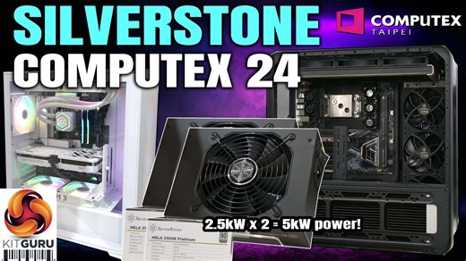 Computex 2024: SILVERSTONE - 2.5kW PSU! Cases, coolers and fans