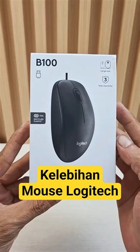 Mouse Kabel USB Logitech B100 Original