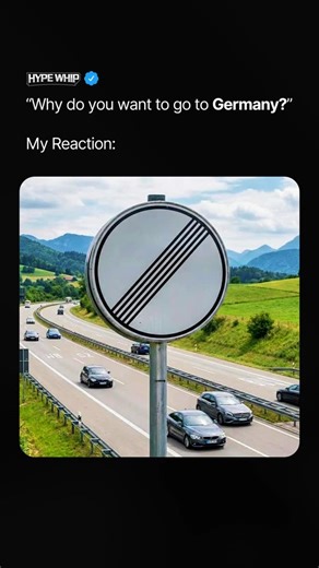 HYPEWHIP on Instagram: "🇩🇪🤝 To a car enthusiast, a simple white circle slashed with five black lines represents the ultimate promise of freedom on the open road. Known officially as Zeichen 282, this sign signals the end of all speed restrictions on the Autobahn, legally allowing drivers to push their vehicles to their absolute mechanical limits. It serves as the spiritual home for high-performance engineering, explaining why German manufacturers design cars to feel rock-