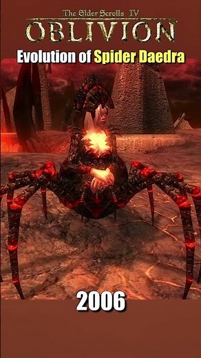 Evolution of Daedra Spider #elderscrollsonline #oblivion #oblivionremastered #battlespire