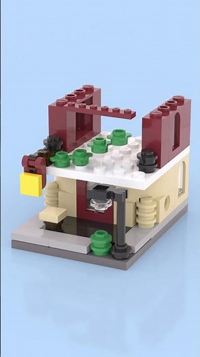 LEGO Pizza Shop Build 🍕🔧 You Can Almost Smell the Pizza! 🏪🌟#lego #legoshorts #legomoc #legoanimation