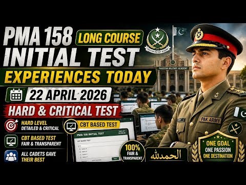 PMA 158 Long Course Initial Test 22 April 2026 | Hardest Test Experience Today | All Students Passed