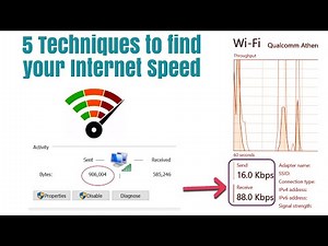 5 Techniques to check your Internet Speed In Laptop or computer || How to check wifi Speed.
