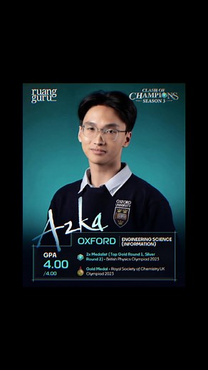 Azka Oxford Clash of Champions S3 — Azka Adziman profil dan jurusan