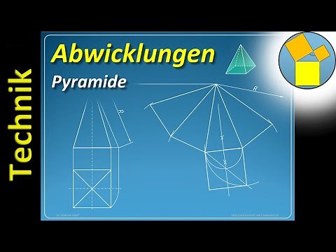 Abwicklung einer Pyramide - Geometrie - Rueff