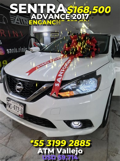 NISSAN SENTRA ADVANCE 2017, de contado a tratar o te lo puedes llevar desde el 20% de enganche, #nissan #sentra #vseccion