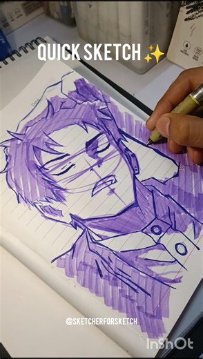 WAIT FOR THE SPEED DEMON… 😳⚡ I Drew Naoya Zenin in 60 Seconds — 🔥💨 #JJK #AnimeArt #Shorts