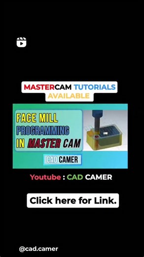 CAD CAMER on Instagram: "MasterCAM Tutorials #mastercam #cam #engineering #mech #cnc"