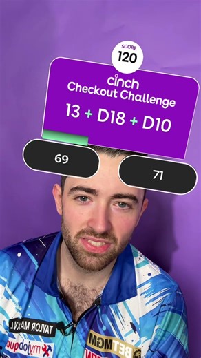 Luke Humphries takes on the cinch Checkout Challenge