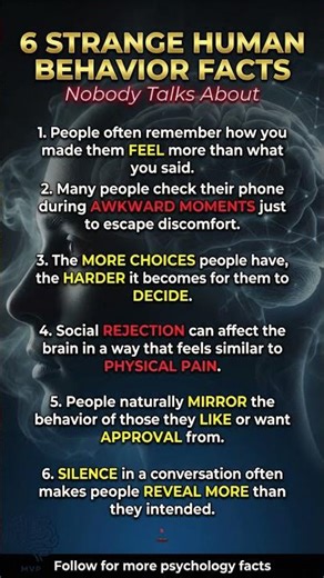 6 Strange Human Behavior Facts Nobody Talks About