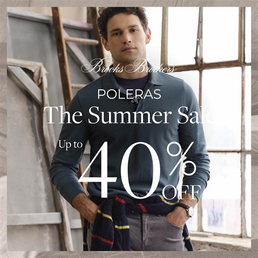 Summer Sale en Brooks Brothers Hasta 40% OFF. En tiendas y brooksbrothers.cl | Brooks Brothers