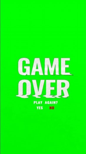 greenscreen game over template no copyright #shorts #greenscreen #ytshorts #shorts