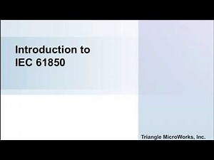 61850 Intro 1 Introduction and Overview to IEC 61850