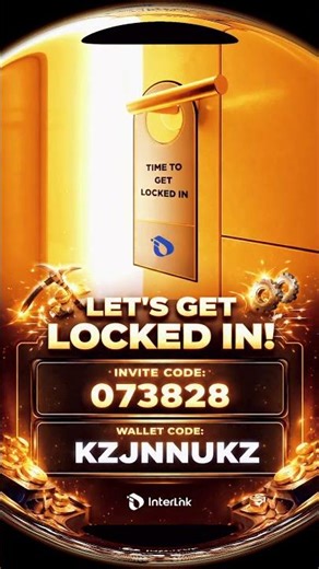 🔒 Focus Mode: Code: 073828 Wallet Code: ITLX; KZJNNUKZ #InterLink #ITLG #ITL #ITLX