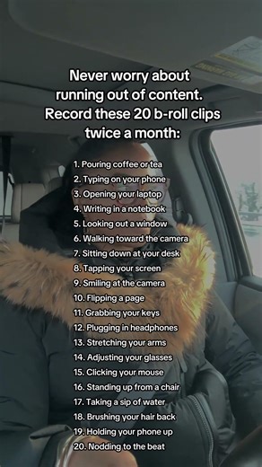 20 B-Roll Clips to Batch So You Never Run Out of Content