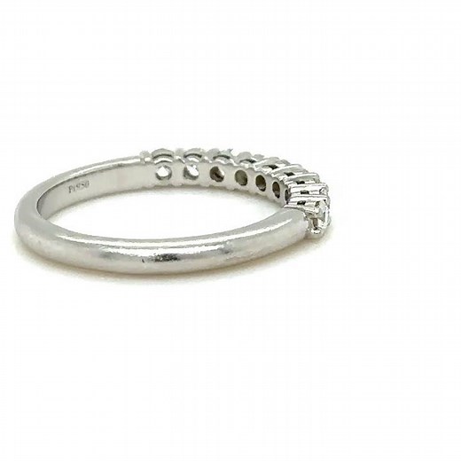 Tiffany & Co. Platinum Diamond Forever Band Ring 0.27ct 4.58g
