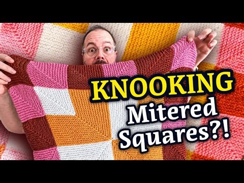 KNOOKING Mitered Squares and How to Join them | Right-handed Tutorial