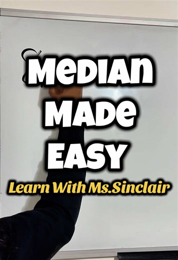 Parents & students: did you know this? Put the numbers in order → the middle is the median (with 5 numbers). Math made easy with Ms. Sinclair Save & share 📊 #tutor #parents #mathtutor #tutoring #mathtips