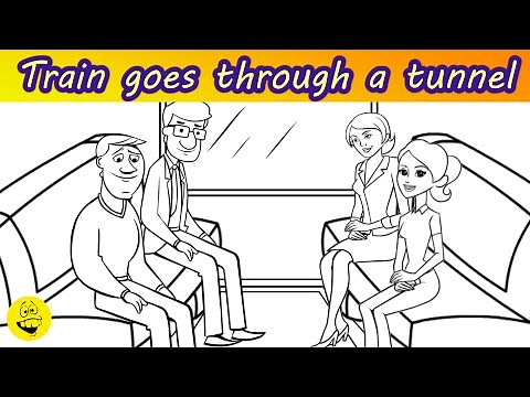 Funny Joke: The train goes through a tunnel, and in the dark something happens... Best Jokes ever