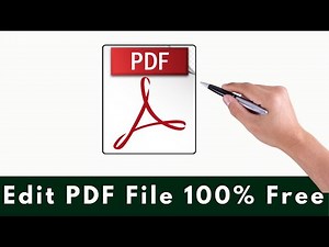 How to Edit a pdf file for Free - PDF Editor
