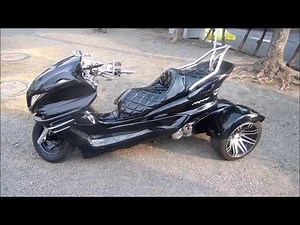 【日本製バイクベーストライク】ヤマハマジェスティC・ローダウンカスタムトライクの試乗です。