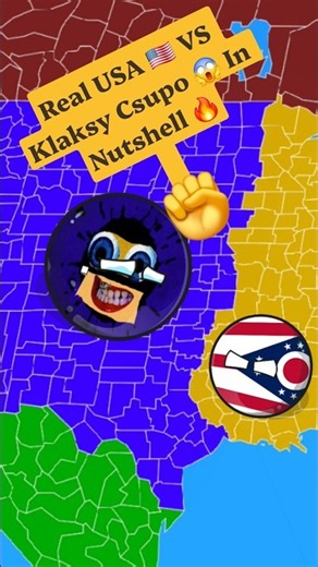 Real USA 🇺🇸 VS Klasky Csupo 😱 In Nutshell 🔥 #countryballs #flags #viralshorts #fypシviral #country