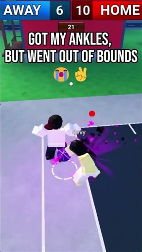 She Got Me, But Go Out Of Bounds...💀#roblox #shorts #roadto1k
