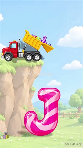 Don't Miss the ABC Candy Truck! 🚚🍭 Learn the alphabet with our fun ABC song #abc #education #shorts
